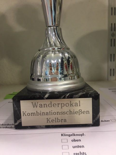 Wanderpokal mit Gravur
