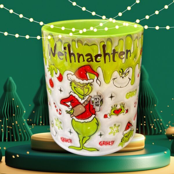 aqurat Weihnachtstasse Motiv Grinch